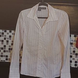 Black and white striped top